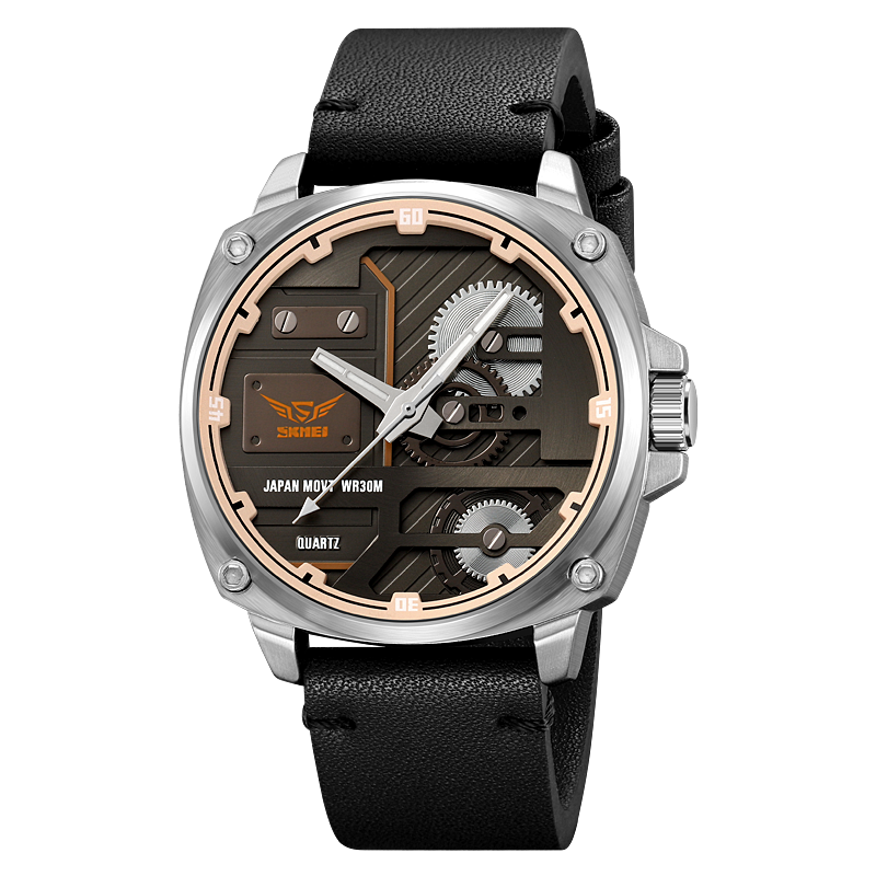 Quartz Leather Men's Watch