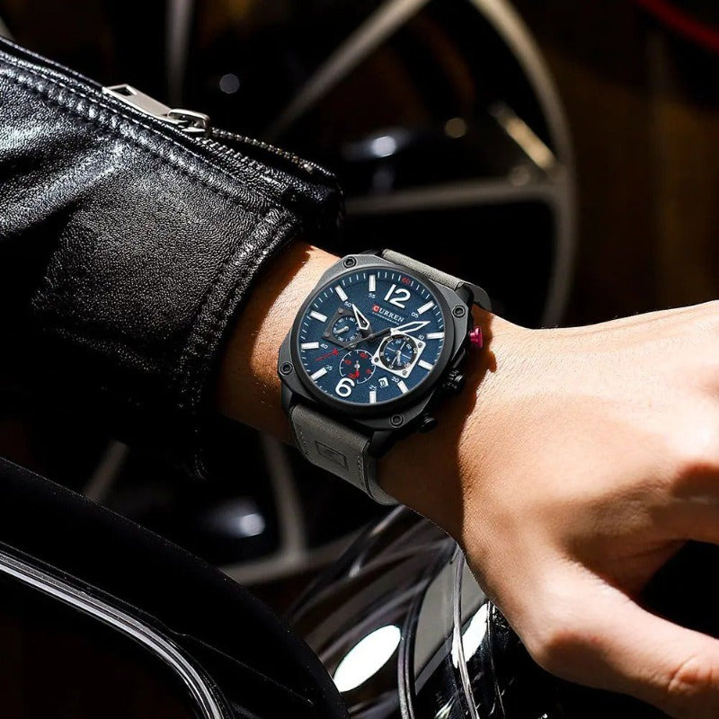 Business Leather Quartz Wrist Watch