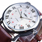 Fashion Luxury Leather Full Automatic Watch