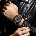 Business Leather Quartz Wrist Watch