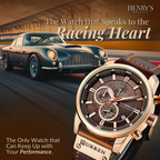 Elegant Quartz Watch with Leather Band