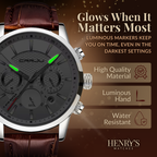 Fashionable Military Leather Watch