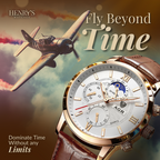 Luxury Leather Quartz Watch