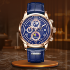 Premium Leather Band Chronograph Watch
