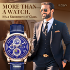 Premium Leather Band Chronograph Watch