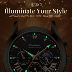 Sleek Leather Band Luxury Watch