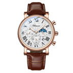 Luxury Leather Strap Quartz Watch